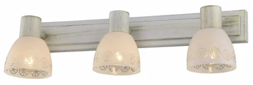 Спот с 3 лампами Shona TL3740Y-03WG Toplight белый E14 в стиле кантри современный 